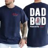 Coors Lite Dad Bod Powered By Coors Light T-shirt 2-Sided, Beer Drink Shirt, Drinking Tees For Men, Funny Drink Top for Daddy, Classic Cotton Menswear