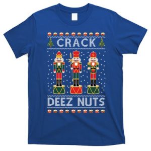 Crack Deez Nuts Funny Ugly Christmas T-Shirt