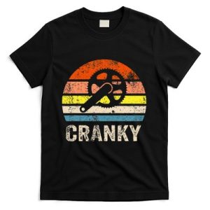 Cranky Vintage Sun Funny Bicycle Lovers Cycling Cranky T-Shirt