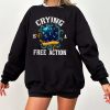 Crying Is A Free Action Shirt, Funny DND Shirt, Trendy Dice Shirt, Tabletop Gaming Tee, Fantasy Gaming, RPG Lover Gift, Vintage Dungeons & Dragons