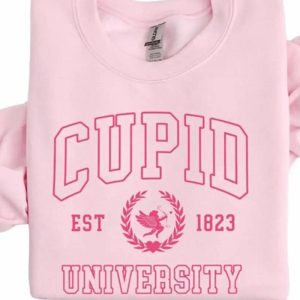 Cupid University Sweatshirt, Cute Valentine’s Day Shirt, Funny College Sweatshirt, Love Crewneck Sweatshirt, Cupid Sweater