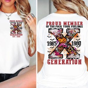 Custom (1963-1980) Gen X Skull Halloween  New Version 2 Shirt, Gen X Raised On Hose Water And Neglect T-Shirt, Vintage Inspired Shirt