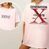 Customize Proud Gen X 2 Side Shirt Raised On Hose Water And Neglect T-Shirt, Vintage Inspired Shirt, Funny Saying Shirt, Sarcasm Quotes Shirt, Humorou