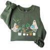Cute Ghost Sweatshirt, Plant Lady Sweatshirt, Halloween Mom Sweater, Ghost Sweater, Plant Lover Gift, Funny Halloween, Fall Sweater