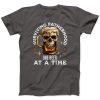 Dad T-shirt Surviving Fatherhood One Beer At A Time Funny Father Gift Tee Fathers Day Gift Shirt Skull And Beer Also In Plus Sizes  sweater and hoodie