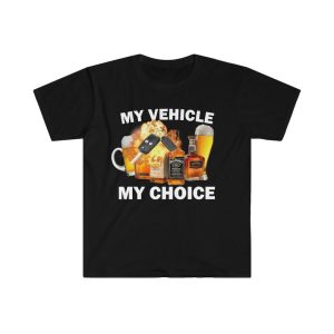 Drunk Driving T-Shirt, Funny Unisex Graphic Tee, Satirical Statement Gift Shirt for Those with a Taste for Edgy Humor and Meme Style
