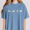 Ducks and Flowers Comfort Shirt, Funny Goose Shirt, Cute Duck Aesthetic Shirt, Funny Goose Shirt, Comfort Shirt for Her, Goose Lover Tee, Cute Duck Co