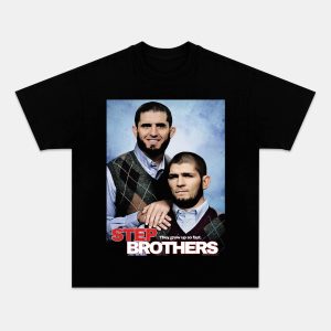 FUNNY ISLAM & KHABIB STEP BROTHERS POSTER  TEE